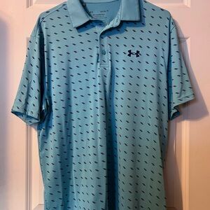 LG Men's Light Blue Polo Shirt